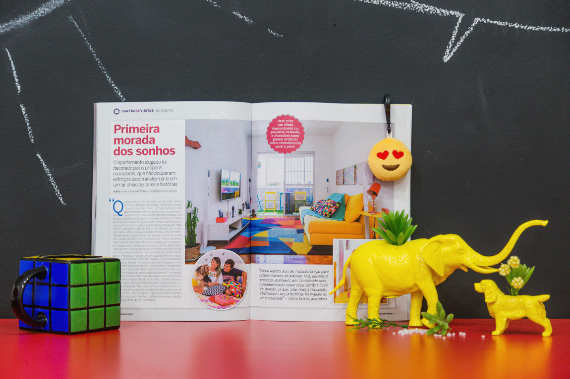 Meu lar colorido saiu na revista de decoração!